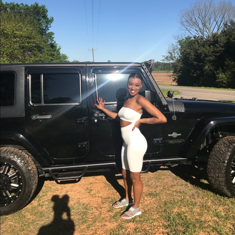 Onesie with chest cut out